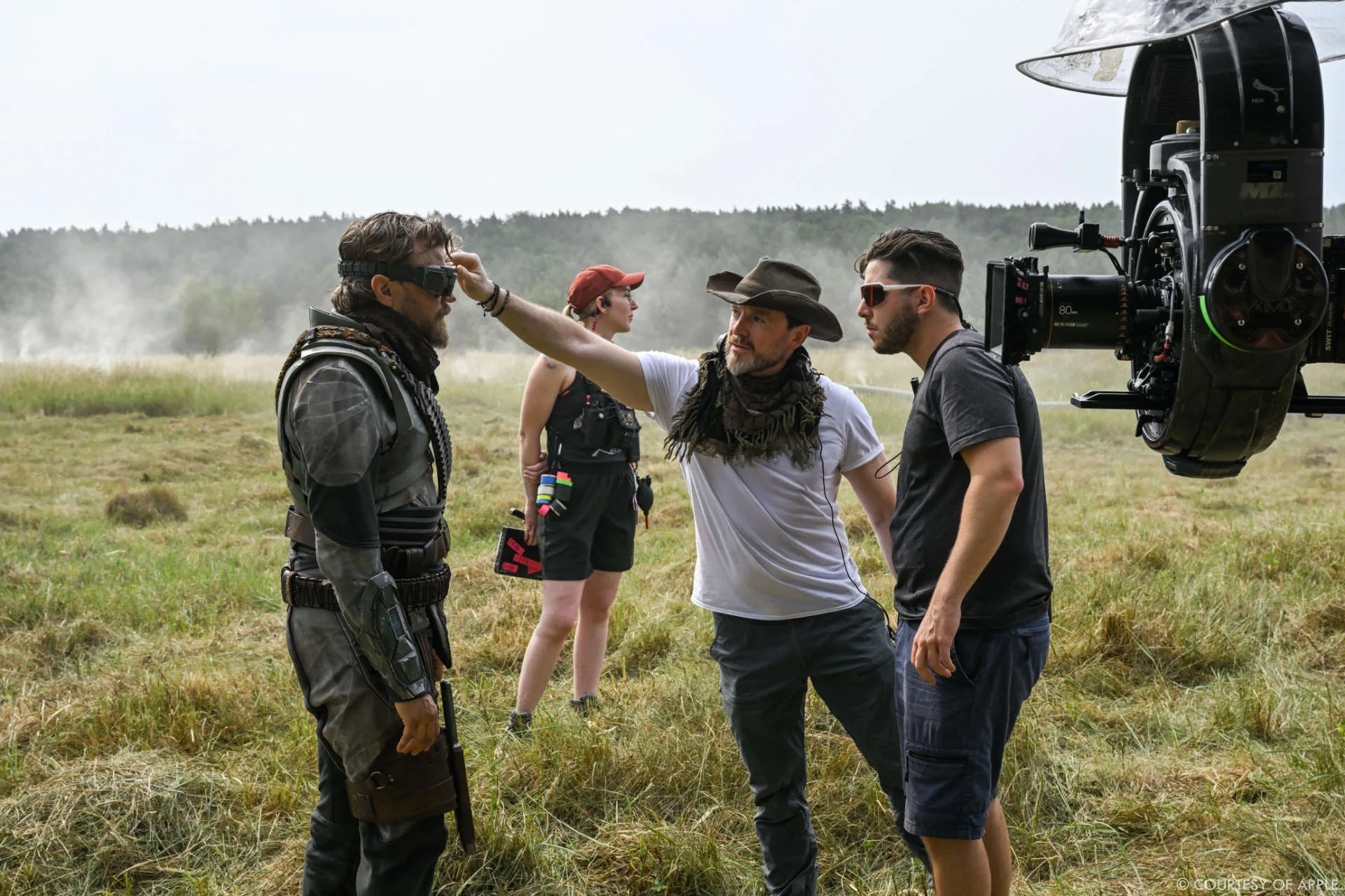 Chris Maclean on set